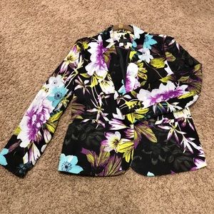 Floral Print Blazer